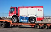 Aktis Handle 37 Fire Trucks from Italy to Greece