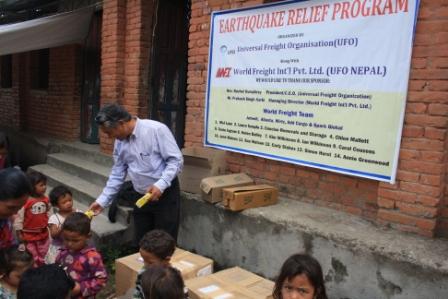 UFO Members Help Earthquake Relief Program in Nepal