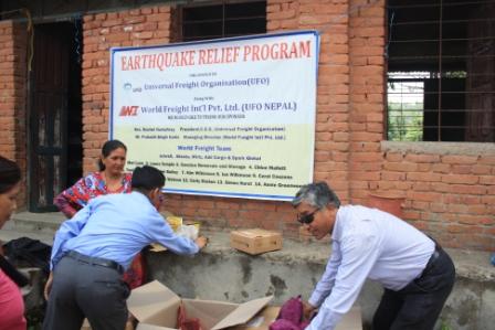 UFO Members Help Earthquake Relief Program in Nepal