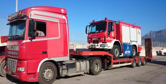 Aktis Handle 37 Fire Trucks from Italy to Greece