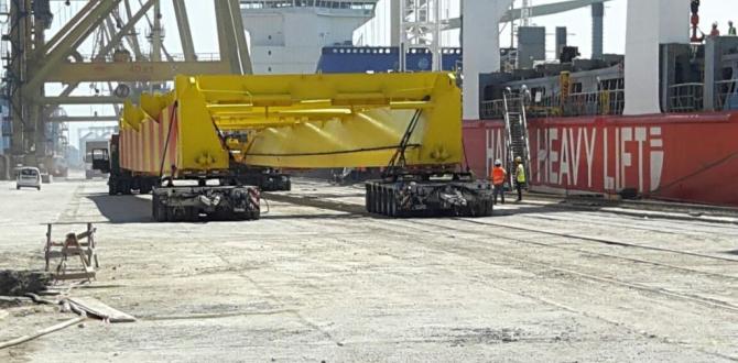 Veslam Shipping lead the Constructions of STS PACECO Crane in Constanta Port