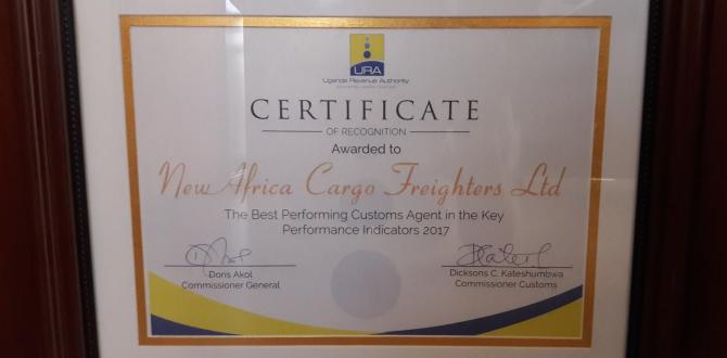New Africa Cargo Freighters Awarded by Uganda Revenue Authority