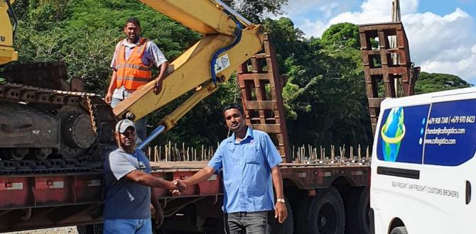 Cross Ocean Freight Logistics Deliver Hydraulic Excavator