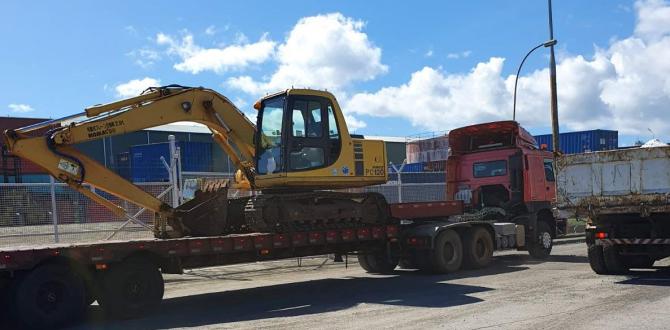 Cross Ocean Freight Logistics Deliver Hydraulic Excavator