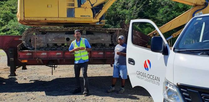 Cross Ocean Freight Logistics Deliver Hydraulic Excavator