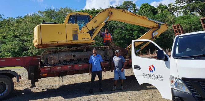 Cross Ocean Freight Logistics Deliver Hydraulic Excavator