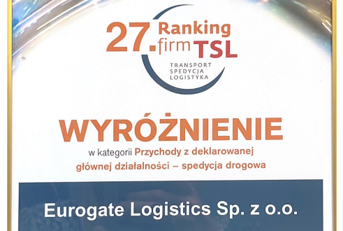 Eurogate Logistics Honoured at TSL Annual Event in Poland