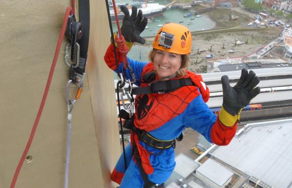UFO President Abseils 100m to raise funds for The Dream Trust