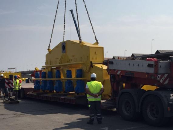 Veslam Shipping lead the Constructions of STS PACECO Crane in Constanta Port