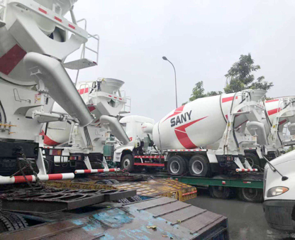 YSL Cambodia with FCL Transit Shipment of 10 Mixer Trucks